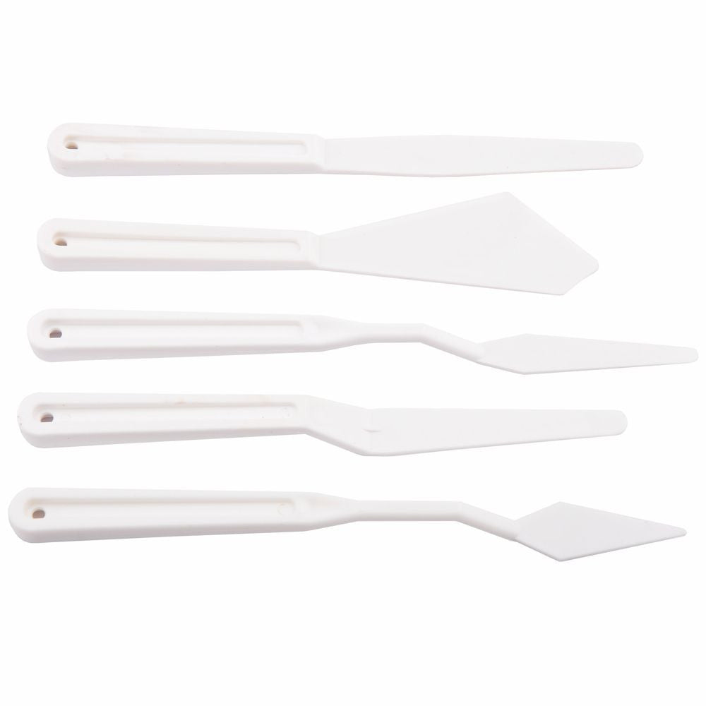 Espátulas de Plástico Para Pintura Sinoart 05 Unidades